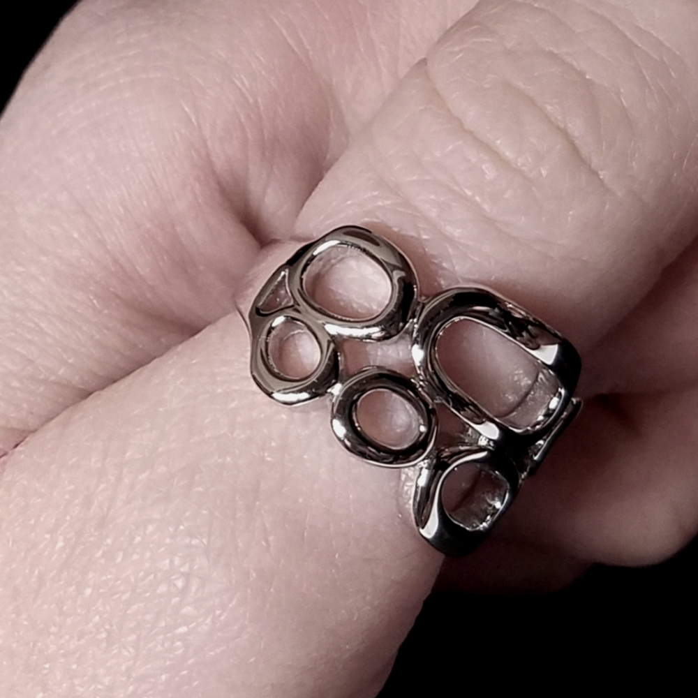 Lia Sophia 'Structure' Silver tone Ring - Picture 7 of 7
